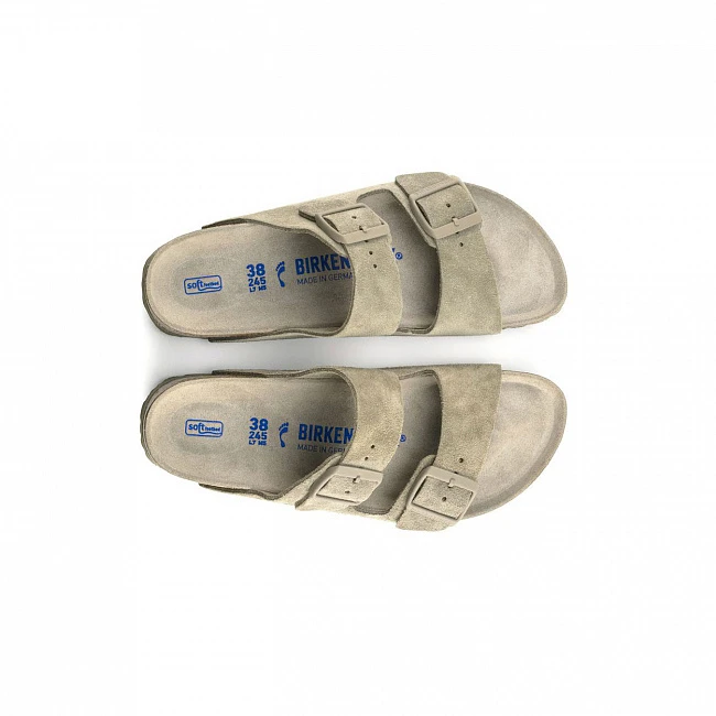 картинка Birkenstock Arizona Soft Footbed Suede Leather Narrow Fit магазин Одежда+ являющийся официальным дистрибьютором в России 
