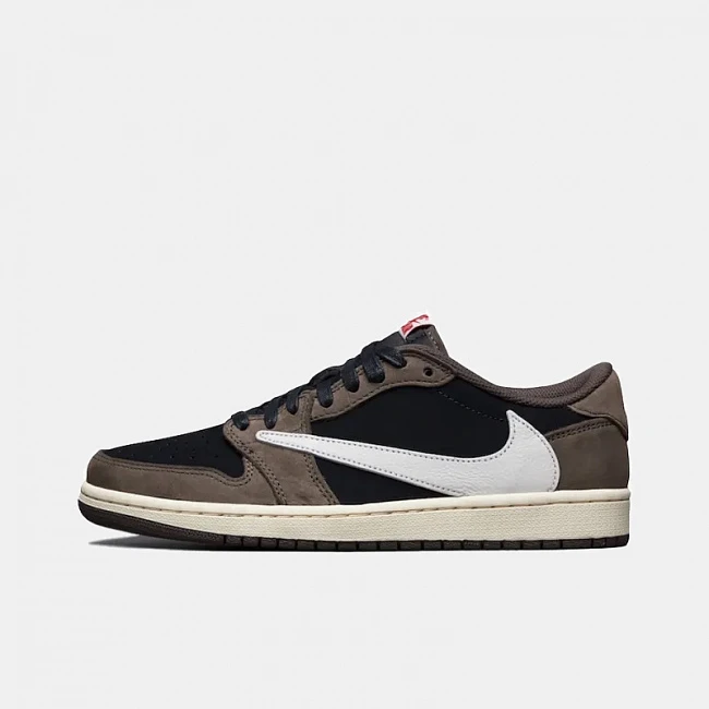 картинка Nike Air Jordan 1 Retro Low x Travis Scott Mocha магазин Одежда+ являющийся официальным дистрибьютором в России 