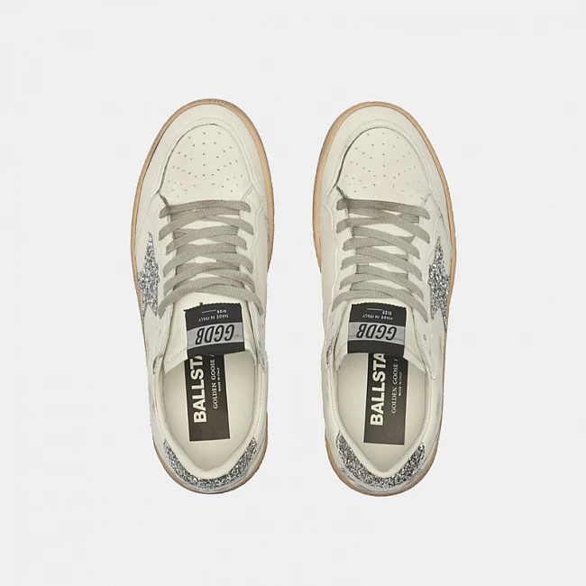 Golden Goose Ball Star White Leather