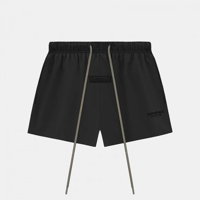 Fear of God Essentials Nylon Running Short SS24 Black