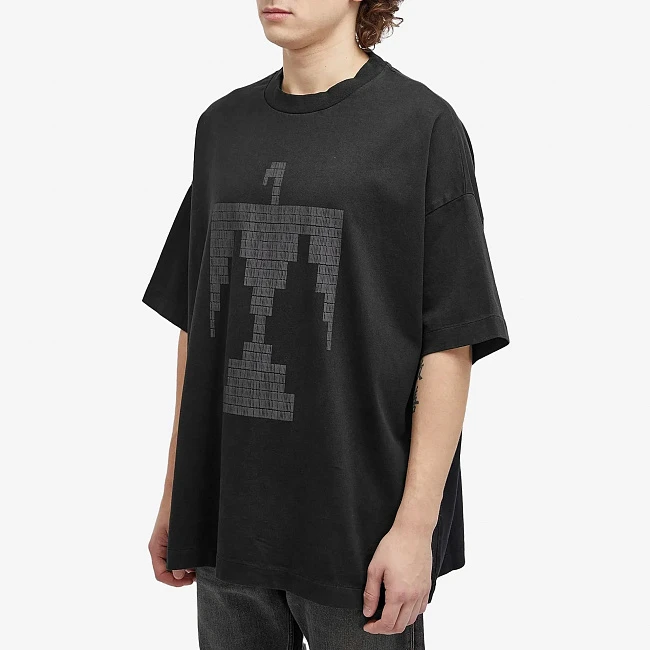 картинка Fear of God Essentials T-shirt Thunderbird Logo Black/Grey магазин Одежда+ являющийся официальным дистрибьютором в России 