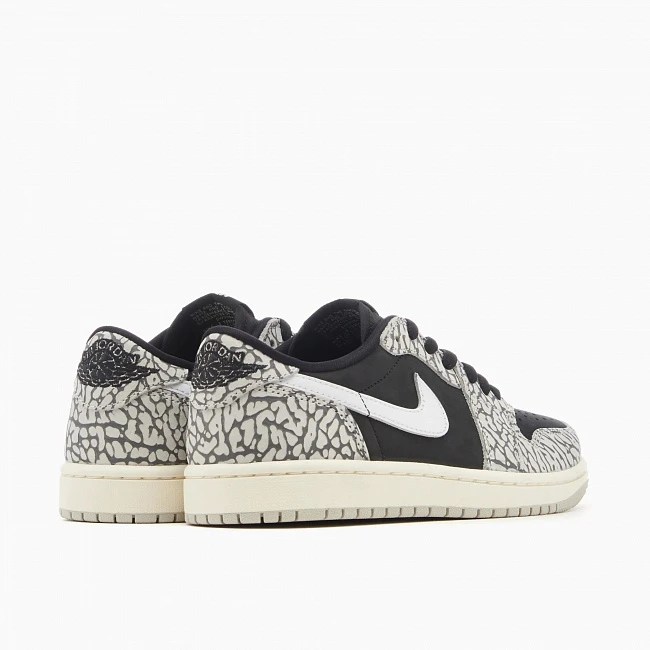 картинка Nike Air Jordan 1 Retro Low OG Black Cement магазин Одежда+ являющийся официальным дистрибьютором в России 