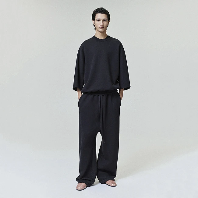 Fear of God Wide Leg Sweatpants Black