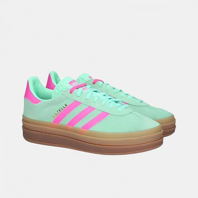 картинка Adidas Gazelle Bold Pulse "Mint Pink" магазин Одежда+ являющийся официальным дистрибьютором в России 