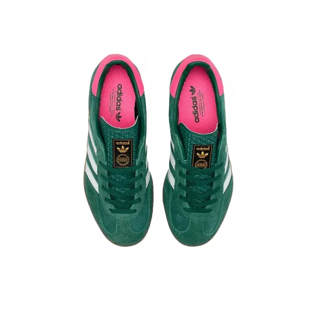картинка Adidas Gazelle "Collegiate Green Pink" магазин Одежда+ являющийся официальным дистрибьютором в России 