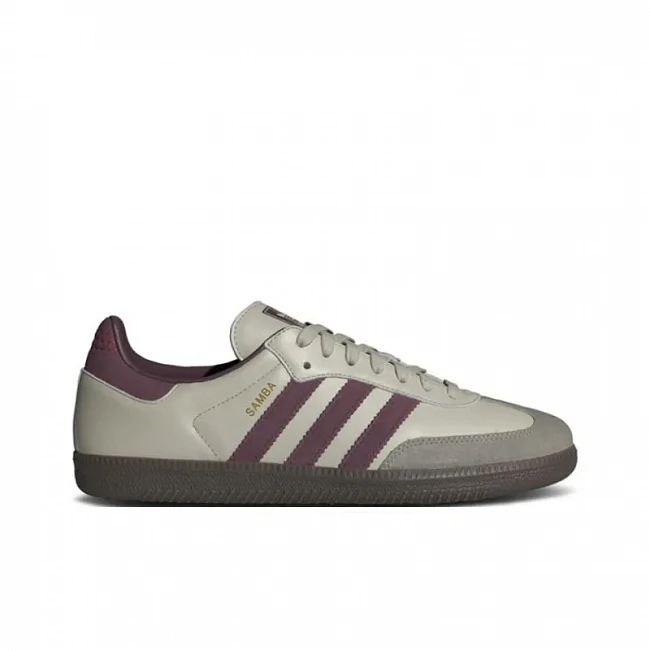 картинка Adidas Samba Putty Grey Maroon магазин Одежда+ являющийся официальным дистрибьютором в России 