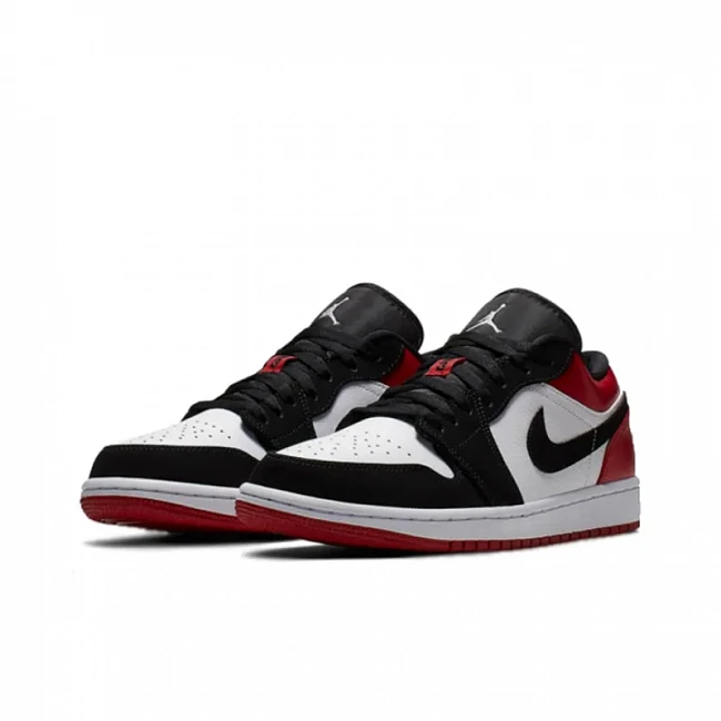 картинка Nike Air Jordan 1 Low 'Black Toe' магазин Одежда+ являющийся официальным дистрибьютором в России 