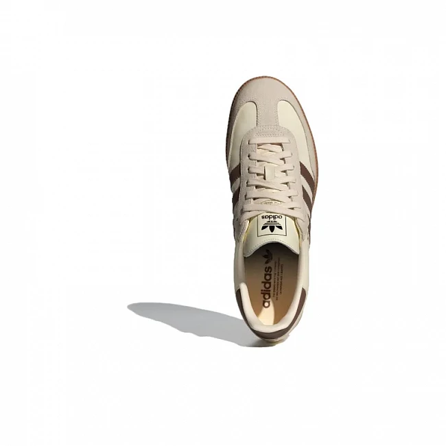 картинка Adidas Samba Cream White Preloved Brown магазин Одежда+ являющийся официальным дистрибьютором в России 
