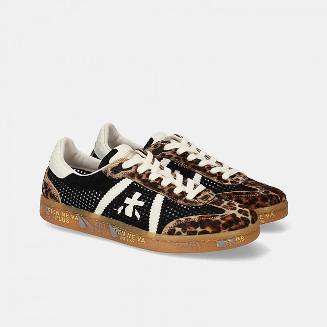 Premiata Bonnied 8200 Black / Animal Print