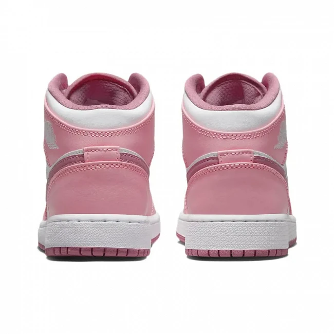 картинка Nike Air Jordan 1 Mid "Valentine's Day" Pink White магазин Одежда+ являющийся официальным дистрибьютором в России 