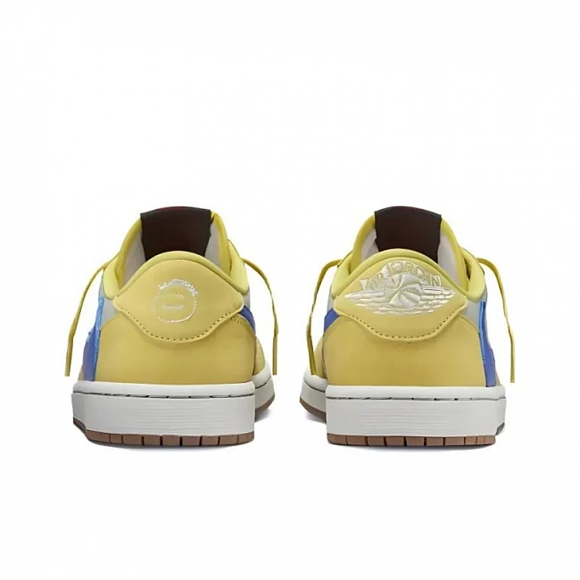картинка Travis Scott x Air Jordan 1 Low OG «Canary» магазин Одежда+ являющийся официальным дистрибьютором в России 