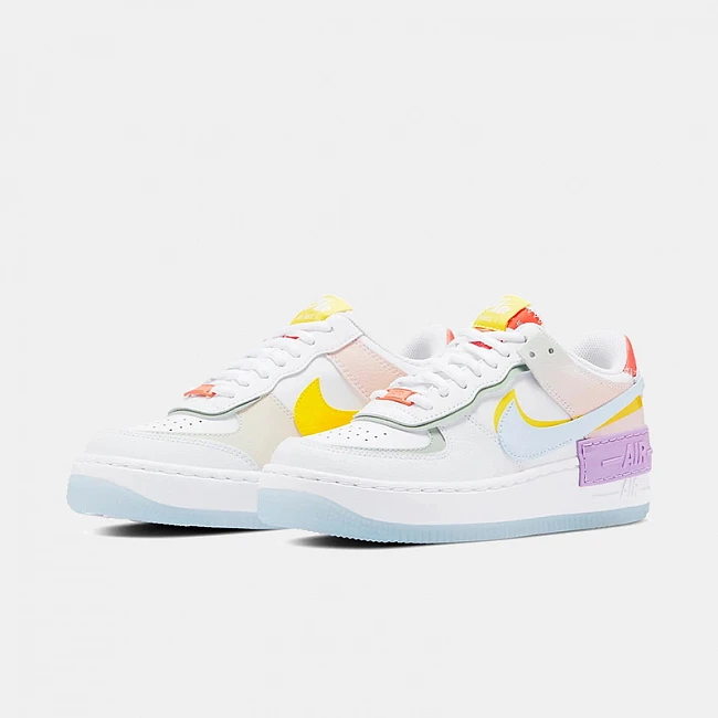 картинка Nike Air Force 1 Shadow White Hydrogen Blue магазин Одежда+ являющийся официальным дистрибьютором в России 