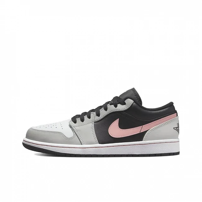 картинка Nike Air Jordan 1 Low "Black Grey Pink" магазин Одежда+ являющийся официальным дистрибьютором в России 