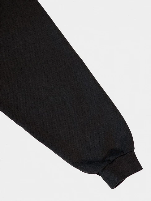 картинка Fear Of God Essentials Black French Terry Logo Sweatshirt магазин Одежда+ являющийся официальным дистрибьютором в России 