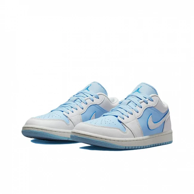 картинка Nike Air Jordan 1 Low Se Reverse Ice Blue магазин Одежда+ являющийся официальным дистрибьютором в России 