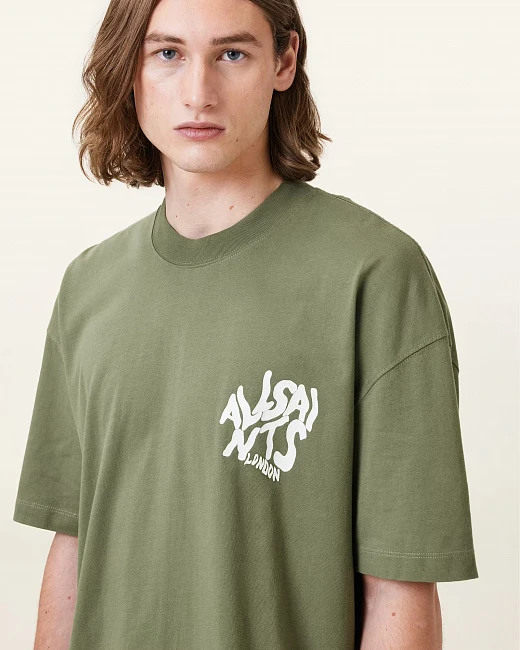 картинка Orlando Logo Print Oversized T-Shirt магазин Одежда+ являющийся официальным дистрибьютором в России 