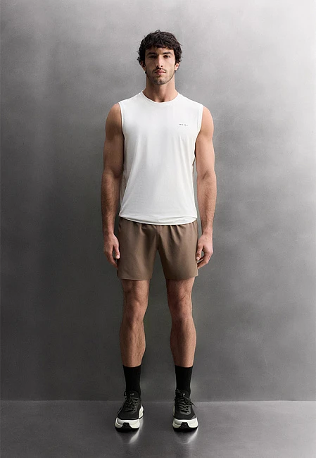Zara Technical Tank Top White