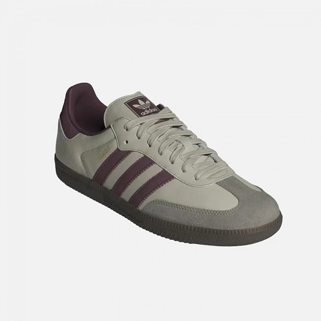 картинка Adidas Samba Putty Grey Maroon магазин Одежда+ являющийся официальным дистрибьютором в России 