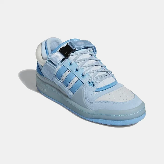 картинка Adidas Forum Buckle Low "Bad Bunny Blue Tint" магазин Одежда+ являющийся официальным дистрибьютором в России 