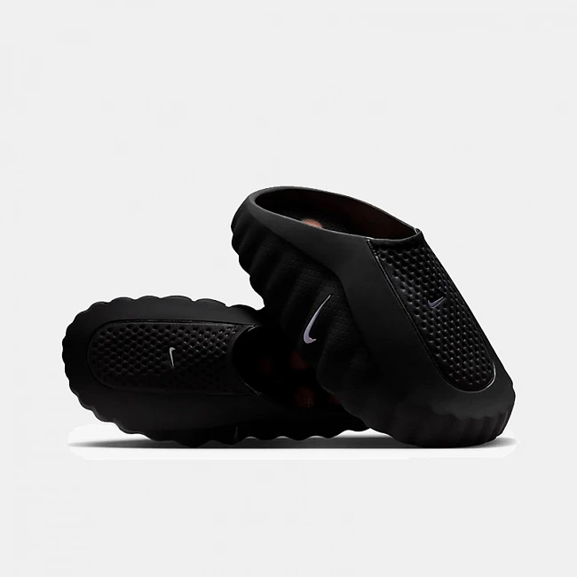 картинка Nike Mind 001 Pregame Black Chrome Mules магазин Одежда+ являющийся официальным дистрибьютором в России 