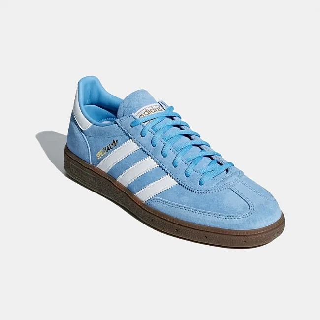 картинка Adidas Handball Spezial Light Blue магазин Одежда+ являющийся официальным дистрибьютором в России 