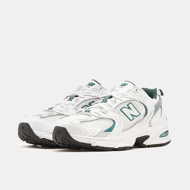 картинка New Balance 530 "White Silver Green" магазин Одежда+ являющийся официальным дистрибьютором в России 