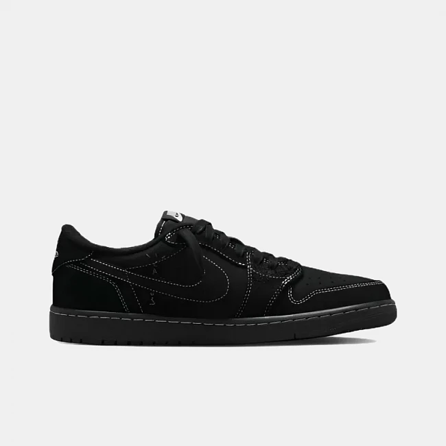 картинка Travis Scott x Air Jordan 1 Retro Low OG SP Black Phantom магазин Одежда+ являющийся официальным дистрибьютором в России 