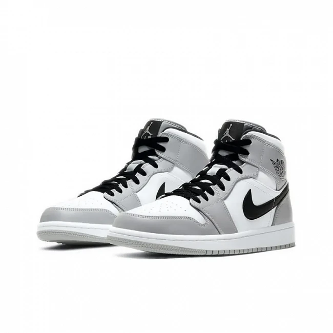 картинка Nike Air Jordan 1 Mid "Light Smoke Grey" магазин Одежда+ являющийся официальным дистрибьютором в России 