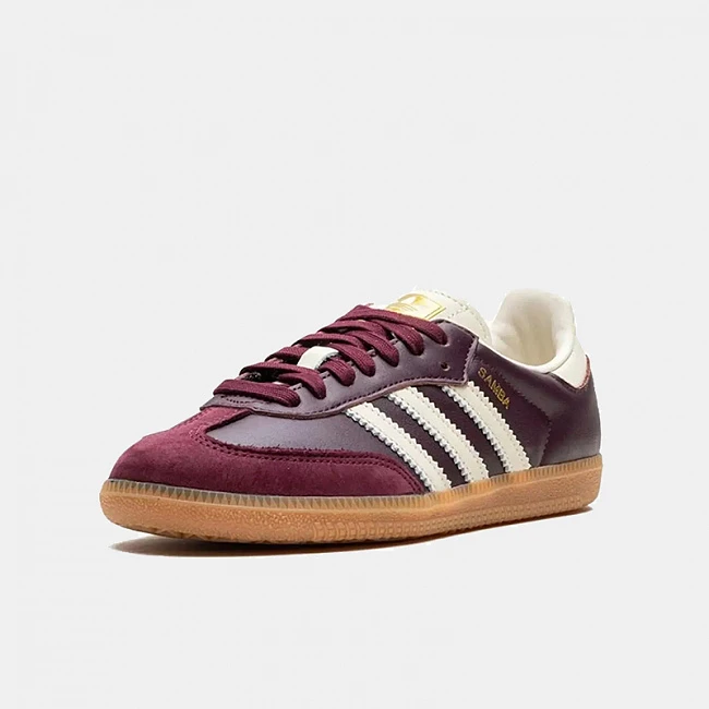 картинка Adidas Samba Maroon Gold Metallic магазин Одежда+ являющийся официальным дистрибьютором в России 