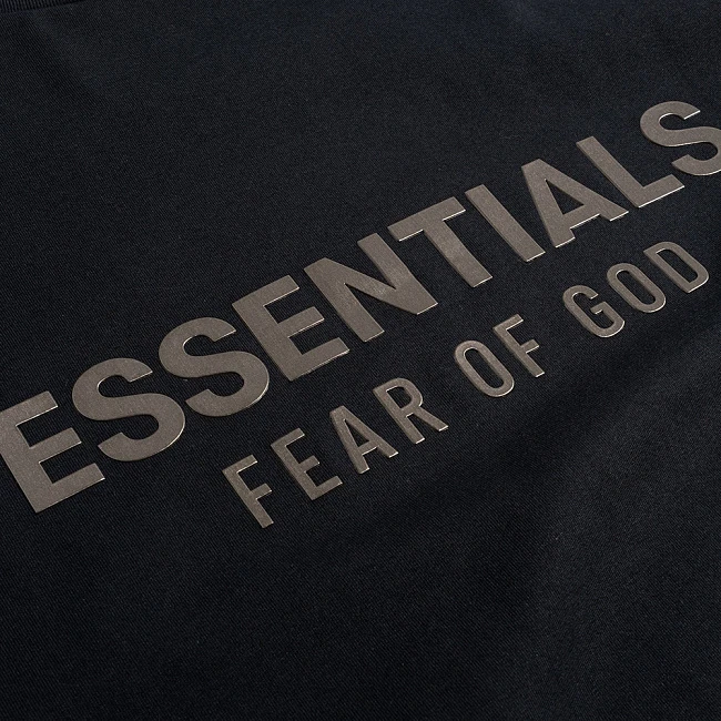 Fear of God Essentials Classic Fit Tee Jet Black