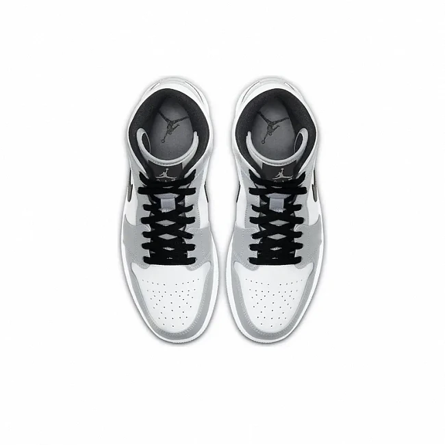 картинка Nike Air Jordan 1 Mid "Light Smoke Grey" магазин Одежда+ являющийся официальным дистрибьютором в России 
