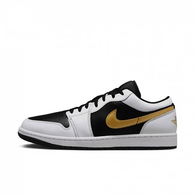 картинка Nike Air Jordan 1 Low Gold Swoosh магазин Одежда+ являющийся официальным дистрибьютором в России 