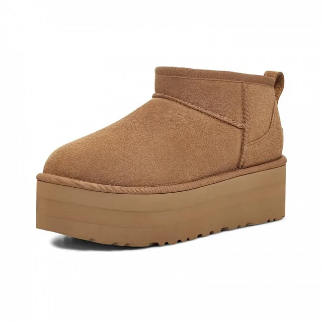 картинка UGG Classic Ultra Mini Platform Chestnut магазин Одежда+ являющийся официальным дистрибьютором в России 