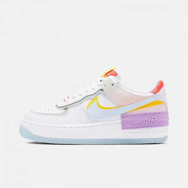 картинка Nike Air Force 1 Shadow White Hydrogen Blue магазин Одежда+ являющийся официальным дистрибьютором в России 