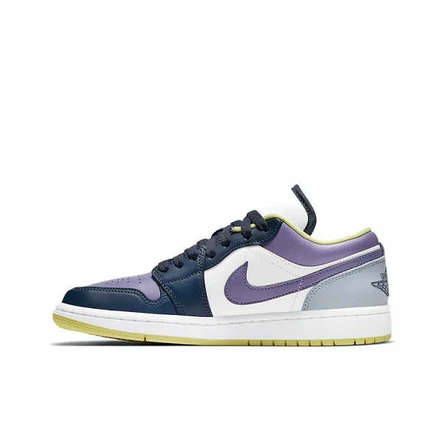 картинка Nike Air Jordan 1 Low "Mismatched - Purple Magenta" магазин Одежда+ являющийся официальным дистрибьютором в России 