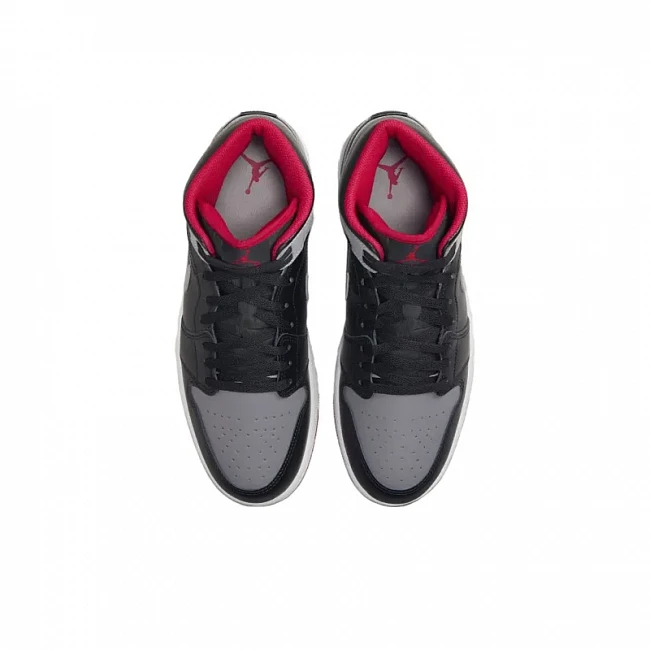 картинка Nike Air Jordan 1 Mid "Bred Shadow" магазин Одежда+ являющийся официальным дистрибьютором в России 