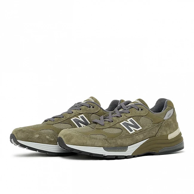 картинка New Balance U992 GL "Dark Camo Made In USA" Green магазин Одежда+ являющийся официальным дистрибьютором в России 