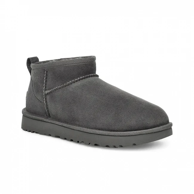 картинка UGG Classic Ultra Mini Grey магазин Одежда+ являющийся официальным дистрибьютором в России 