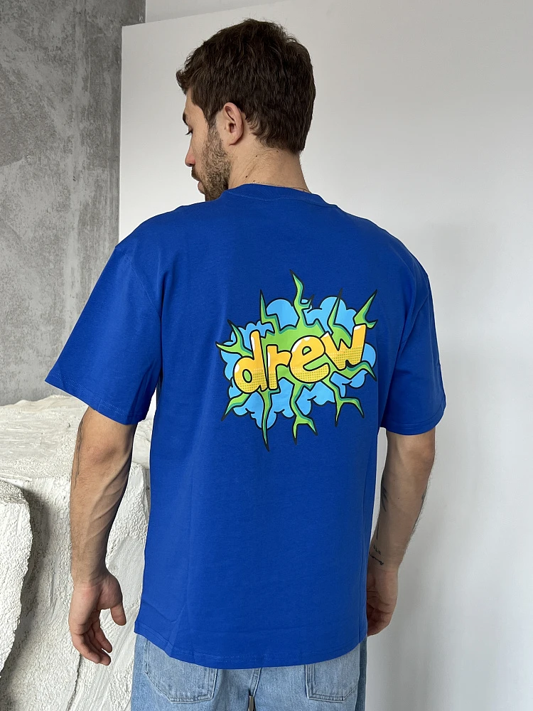 картинка Футболка Drew House синяя от магазина Одежда+