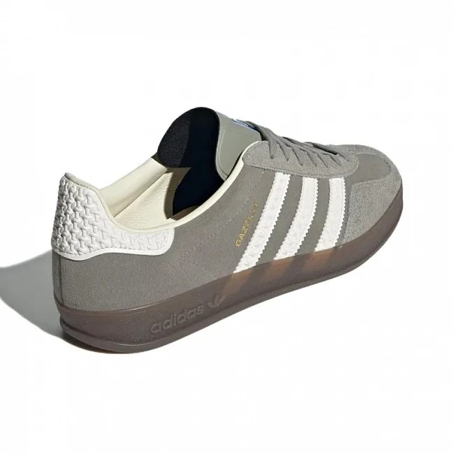 картинка Adidas Gazelle Grey White магазин Одежда+ являющийся официальным дистрибьютором в России 