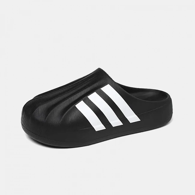 картинка Adidas Superstar Mule Core Black Cloud White магазин Одежда+ являющийся официальным дистрибьютором в России 