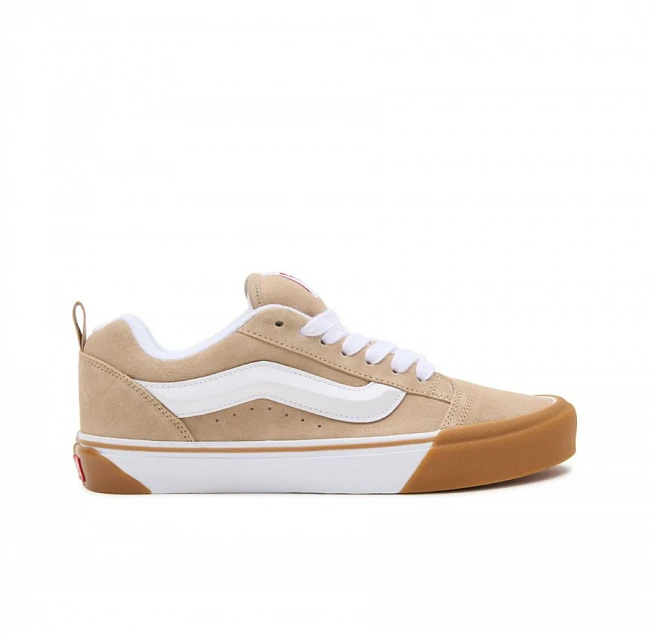картинка Vans Knu Skool Beige White Tan магазин Одежда+ являющийся официальным дистрибьютором в России 