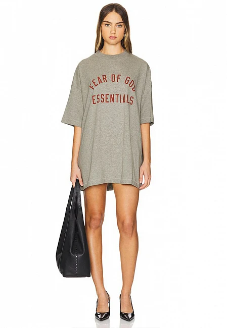 Fear Of God Essentials Jersey Crewneck Dark Heather