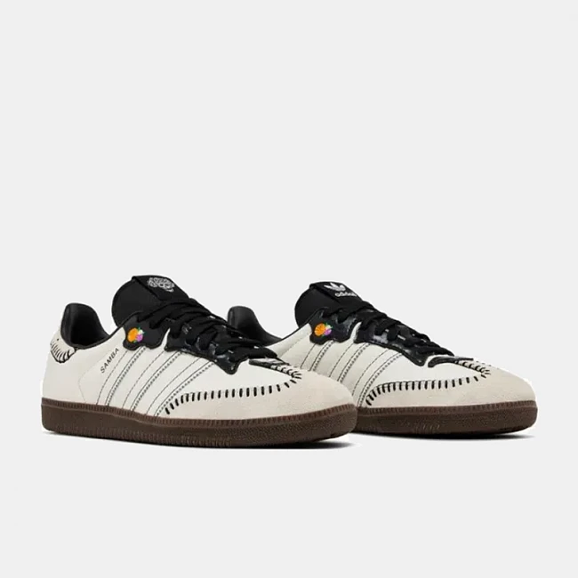 картинка Adidas Samba Día De Muertos Pack Off White магазин Одежда+ являющийся официальным дистрибьютором в России 
