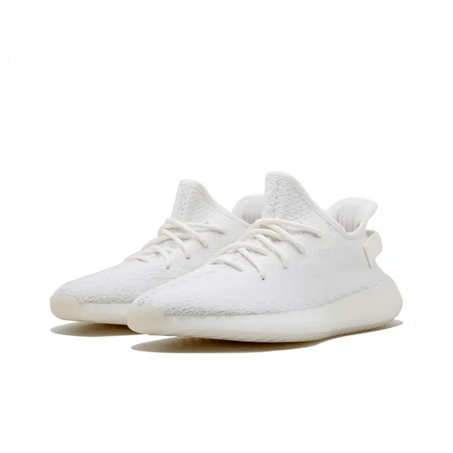 картинка Adidas Yeezy Boost 350 V2 "Cream Triple White" магазин Одежда+ являющийся официальным дистрибьютором в России 