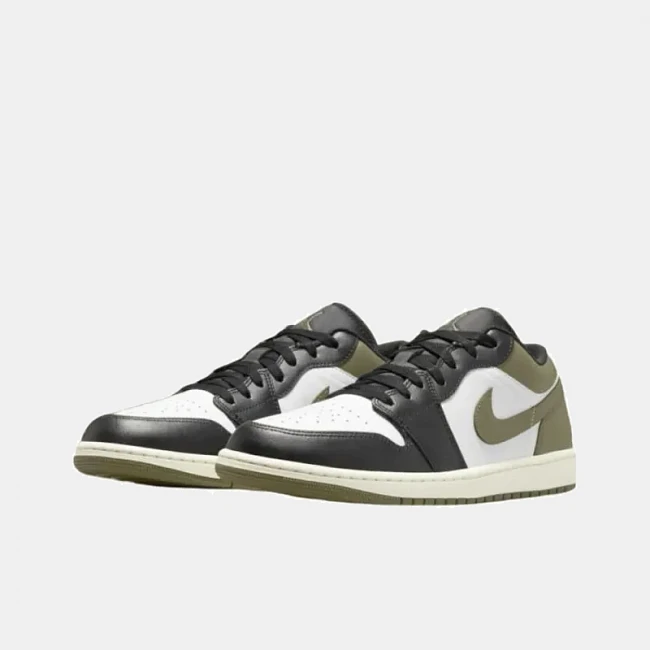 Nike Air Jordan 1 Low Black Toe Medium Olive