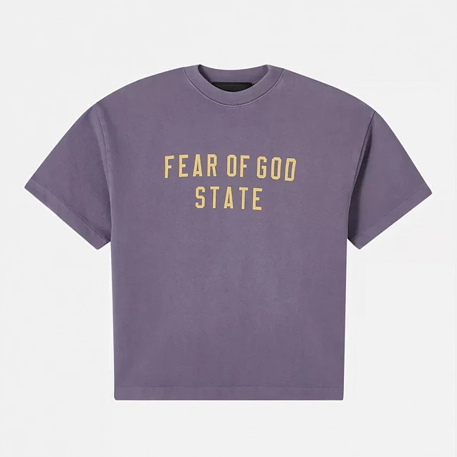 картинка Футболка Fear of God Essentials Purple магазин Одежда+ являющийся официальным дистрибьютором в России 