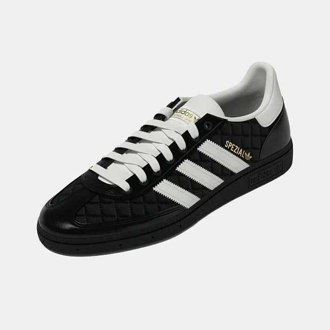 картинка Adidas Handball Spezial Core Black White магазин Одежда+ являющийся официальным дистрибьютором в России 