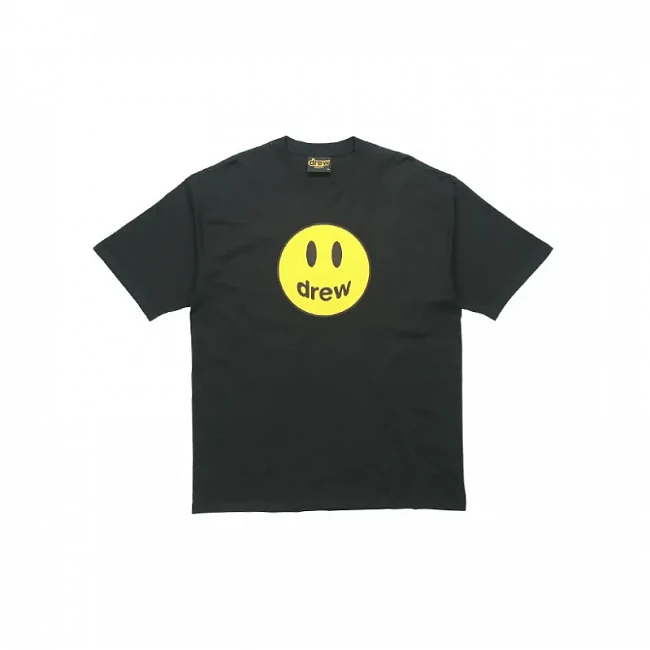 картинка Drew house Футболка "Smile" черная магазин Одежда+ являющийся официальным дистрибьютором в России 