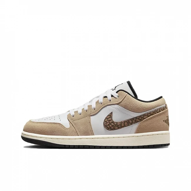 картинка Nike Air Jordan 1 Low Se Brown Elephant магазин Одежда+ являющийся официальным дистрибьютором в России 